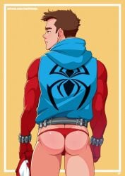 ass ass_focus ben_reilly big_ass bubble_butt charlie_tooga huge_ass male_only marvel marvel_comics round_ass scarlet_spider solo spider-man_(series) thong underwear