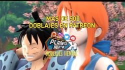 3d 3d_animation animated big_breasts big_penis clothing cum dominica9 female hard_on male male/female monkey_d_luffy nami_(one_piece) nico_robin one_piece sex sound spanish_dialogue spanish_text tagme video wand