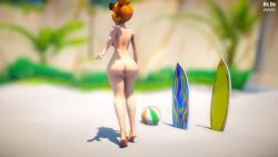 3d 3d_animation ass barefoot beach blue_eyes completely_nude_female dancing jic_jic long_video longer_than_3_minutes mmd naked nipples nude orange_hair outdoors pokemon pokemon_ss side_ponytail sonia_(pokemon) sunglasses sunglasses_on_head tagme video