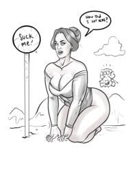 bbw big_ass breasts celebrity cleavage drawing dream funny katy_perry milf monochrome parody pawg pinup text thick_thighs