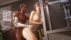 1080p 1boy 1boy1girl 1girls 3d against_surface animated areolae ass big_ass big_breasts black_hair breasts curves curvy_body curvy_female curvy_figure curvy_hips dark-skinned_male dark_skin detailed_background doggy_style duo epic_games era_(fortnite) erect_penis erection female female_penetrated fortnite fortnite:_battle_royale from_behind from_behind_position hi_res highres interracial jiggle jiggling jiggling_breasts jiggling_butt killian_(fortnite) leaning_against_wall leaning_forward light-skinned_female light_skin loop male male/female male_penetrating male_penetrating_female medium_breasts moan moaning moaning_in_pleasure nipples nude nude_female nude_male opennsfwsp patreon_url penetration penis pounding prosthetic prosthetic_arm rain_va robotic_arm sex shiny shiny_body shiny_skin shorter_than_10_seconds sound sound_effects standing standing_doggy_style standing_sex sunlight tagme the_qbd thick_ass thrusting video watermark