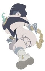 huge_breasts impractical_clothing looking_at_viewer maotthat necromancer tagme