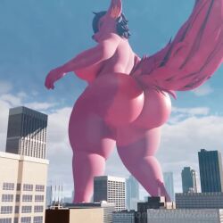 ass_expansion big_breasts breast_expansion breasts cleavage female furry huge_breasts hyper_ass macro nipples tagme thick_thighs video wide_hips zoidberg656