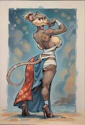 ai_generated anthro anthro_milf ass genderswap_(mtf) high_heels huge_breasts kimono kimono_removed lipstick makeup master_splinter milf mistress_splinter rat_girl rule_63 tattoo teenage_mutant_ninja_turtles werewolfmortisad294