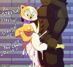 cake the cat from adventure girls by somescrub