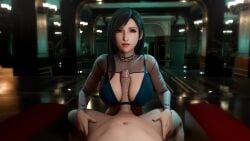 1boy 1girls 3d animated between_breasts black_hair breasts erection final_fantasy final_fantasy_vii final_fantasy_vii_remake licking_penis long_hair looking_at_viewer paizuri paizuri_lead_by_female paizuri_under_clothes penis pewposterous pov red_eyes sound tifa_lockhart titfuck titjob video