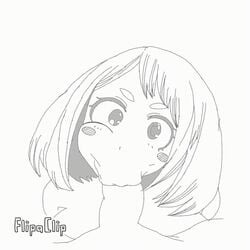 1:1 1boy 1girls 2d 3rd_party_watermark :>= animated animated_gif digital_art digital_media fellatio female female_penetrated flipaclip gif male male/female male_penetrating male_penetrating_female my_hero_academia ochako_uraraka oral oral_sex penis tagme