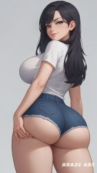 ai_generated ass big_ass booty_shorts kraze_art original original_character short_shorts shorts