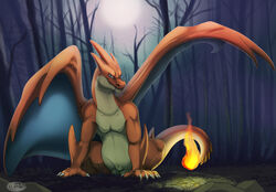 1boy absurd_res aliena-cordis animal_genitalia anthro anthrofied blue_eyes charizard chubby feet fully_sheathed hi_res long_neck male male_only mega_charizard_y mega_evolution nintendo no_nipples pike_megazardy pokémon_(species) pokemon pokemon_(species) pokemon_rgby pokemon_xy scalie sheath solo testicles thick_thighs video_games watermark wide_hips wings