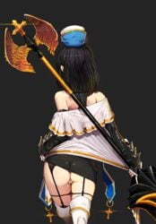 1girls black_panties dungeon_and_fighter dungeon_fighter_online female female_crusader_(dungeon_and_fighter) female_only happening18 pussy stockings tight_skirt