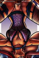 corvo_caotico fishnets kinktober kinktober_2023 lingerie nintendo page_29 partial_male pokemon skyla_(pokemon) upside-down