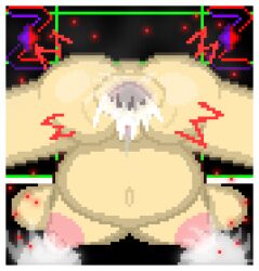 1girls anal anal_sex ass_focus ass_up asshole big_ass big_breasts big_butt big_penis breasts brown_hair chara chara_(undertale) cum cum_explosion cum_in_ass cum_inflated_belly cum_leaking cum_overflow cumflated_belly cumflation female female_chara huge_breasts inflation lactating_during_sex lactation legs nipples on_the_ground penis pixel_art pussy self_upload sex thighs undertale undertale_(series) zixy