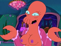 alien alien_girl alien_humanoid breasts_out crustacean crustacean_humanoid decapodian_(futurama) edna_(futurama) futurama futurama_edna