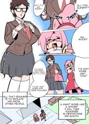 agale amy_rose big_ass big_breasts futanari genderswap_(mtf) happy school school_uniform shy sonic_(series) vi_wesker