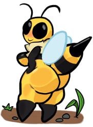 1girls ass bee bee_girl bee_stinger bee_wings big_ass big_breasts breasts bubble_butt bug_fables huge_ass insect insect_girl insect_humanoid lewdewott thick_thighs vi_(bug_fables) wide_hips wings