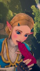 3d alterasr blender blue_eyes blush canine gloves knot knotted_penis licking licking_penis princess_zelda tears_of_the_kingdom the_legend_of_zelda tongue tongue_out touching_penis yellow_hair zelda_(tears_of_the_kingdom) zoophilia