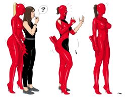 corruption droneification encasement faceless female goo_transformation gooptg heeled_feet high_heels huge_ass huge_breasts identity_death latex_transformation nipples ponytail thick_thighs transformation transformation_sequence wide_hips