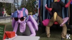 1boy 3d 3girls alicorn animated anthro ass balls bangs big_macintosh_(mlp) casual clothed_female clothed_male earth_pony equid equine feet female friendship_is_magic glasses hasbro horse kinkivas male male/female mammal mating_press my_little_pony pink_body pink_skin pinkie_pie_(mlp) pony prostitution public punk purple_body purple_eyes purple_skin rarity_(mlp) red_body sex smile straight tagme twilight_sparkle_(mlp) unicorn video white_body white_skin wings