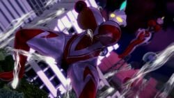 3d alien alien_girl alien_humanoid city city_background female female_only galactic_art large_breasts original original_character sky squirting ultraman_(franchise) ultrawoman