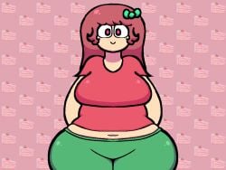 animated avril_(lachevite) big_breasts chubby chubby_female lachevite pink_eyes pink_hair