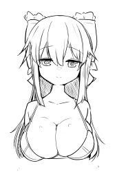 big_breasts bra genek hair_ornament lingerie lingerie_only long_hair looking_at_viewer sketch sketch_page smiling smiling_at_viewer underwear