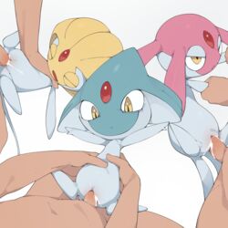 3boys 3girls arm_grab azelf closed_eyes cum cum_in_pussy cum_inside female feral flat_chest group hi_res human human_on_feral interspecies larger_male legendary_pokémon lying male male_human/female_pokemon male_on_feral male_penetrating male_pov mammal mesprit missionary_position nintendo on_back open_mouth parallel_sex penetration penis pokémon_(species) poképhilia pokemon pokemon_dppt pov pussy sex size_difference smaller_female spread_legs straight uxie vaginal_penetration video_games youjomodoki young