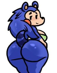 1girls animal_crossing anthro big_ass big_breasts breasts bubble_butt female female_only huge_ass lewdewott mabel_able nintendo solo solo_female thick_thighs wide_hips