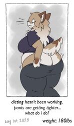 anthro big_ass big_breasts breasts bubble_butt fat female huge_ass mexifurfoof thick_thighs wide_hips