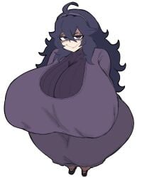big_ass big_breasts big_nipples big_thighs breasts breasts_bigger_than_head child_bearing_hips clothed_female colored colored_sketch duskyer female hex_maniac huge_ass huge_breasts hyper_breasts hyper_tits pokemon smug smug_face smug_grin smug_smile transparent_background wide_hips