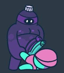 2025 animated candy_(gemsum) duo food food_creature from_front_position frottage gemsum genitals humanoid loop low_res lying male male/male multicolored_body multicolored_penis nude nude_male on_back overweight overweight_male penile penis penises_touching purple_body purple_penis reverse_wheelbarrow_position seamless_loop sex soda_(gemsum) soda_bottle standing two_tone_body two_tone_penis