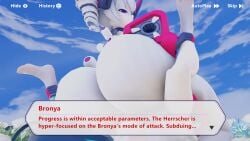 1futa 1girls 3d ambiguous_penetration ass blue_hair bronya_zaychik coaxel english_text female female_on_futa femdom futanari futasub grabbing_legs hair_drills honkai_impact_3rd huge_ass huge_cock nsfw4ve pink_eyes reverse_amazon_position sky tagme text_box wendy_(honkai_impact_3rd) white_hair