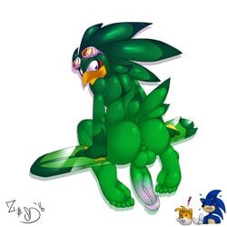 ! 2019 3boys 5_fingers 5_toes animal_ears anthro anthrofied anus ass avian backsack balls barefoot beak big_ass big_butt big_penis bird blue_eyes bubble_ass bubble_butt butt canid canine canis clothing dat_ass erection eulipotyphlan extreme_gear eyewear feathers feet fox gloves goggles goggles_on_head green_feathers group hawk hedgehog hoverboard humanoid_feet humanoid_hands humanoid_penis jet_the_hawk long_penis looking_at_viewer looking_back male male_only mammal multicolored_feathers neophyte-zero nude open_mouth penis penis_backwards perineum sega shocked simple_background smile solo_focus sonic_(series) sonic_riders sonic_team sonic_the_hedgehog tail tail_feathers tails thick thick_ass thick_thighs toes vein veiny_penis video_games wide_hips