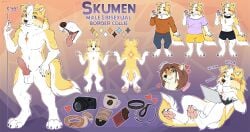 anthro balls beverage bisexual blue_eyes border_collie bottomwear camera candy canid canine canis cheek_tuft chocolate clothing coffee coffee_cup collar collie computer container cup dessert domestic_dog electronics facial_tuft female fluffy fluffy_tail food fur furry genitals gift herding_dog hi_res high invalid_tag knot language laptop long_tail male mammal model_sheet neck_tuft nose nsfw pants pastoral_dog paws penis reptile scalie semi-anthro sheepdog shiba_inu shirt shorts shy skibaparker snake snout solo spitz sweater t-shirt tail teeth topwear tuft vinyl_record yellow_body yellow_fur