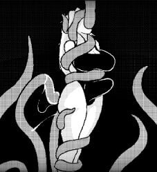 delusria eye_covered game_cg kraken restrained stomach_deformation tentacle tentacle_sex