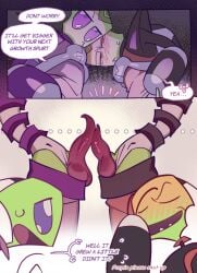 comic invader_zim male/male size_comparison size_talk tallest_purple tallest_red