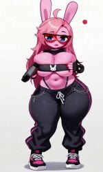 1girls ai_animated ai_generated big_ass big_breasts pinki_(sprunki) rubbing_breasts sprunki sprunki_oc tagme video