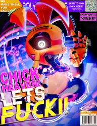 absurd_res animatronic animatronic_female bbw bbw_furry belly_button belly_button_piercing belly_overhang belly_piercing big_areola big_ass big_belly big_breasts big_butt big_nipples big_thighs bimbo black_eyes blender breasts chica_(fnaf) chicken chicken_girl chubby chubby_belly chubby_female collar covered_nipples crop_top curvaceous_figure curvy curvy_female curvy_figure curvy_hips fat fat_ass fnaf fnaf_2 fuck_you gesture_hand glowing_clothing glowing_eyes goth goth_girl goth_makeup gothic graphic_design heart heart-shaped_pupils high_quality high_resolution long_hair long_tongue magazine magazine_cover metal_collar metalic_skin metallic_body middle_finger milf milf_body okay_sign polygone_arts qr_code robot robot_girl robot_humanoid robot_joints robotic rosy_cheeks saliva saliva_drip saliva_string saliva_trail salivating scottgames sharp_fangs sharp_teeth spiked_collar springtrap_(fnaf) steel_wool_studios thick_ass thick_hips thick_legs thick_thighs tounge tounge_fetish tounge_out tounge_purple toy_animatronic toy_chica_(fnaf) toy_chica_(justminkov) voluptuous voluptuous_body voluptuous_female y2k