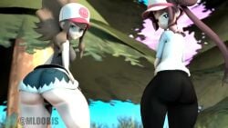 2girls 3d animated ass big_ass big_butt blue_eyes brown_hair fart fart_cloud fart_fetish farting fat_ass fat_butt female female_only fully_clothed hat hilda_(pokemon) huge_ass huge_butt looking_at_viewer looking_back looking_back_at_viewer moobsloobs mp4 nintendo pokemon rosa_(pokemon) sfm sound source_filmmaker tagme thick_ass thick_butt twerking video