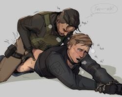 2boys alejandro_vargas ass ass_grab bara blonde-haired_male blonde_hair blue_eyes blush blushing call_of_duty call_of_duty_modern_warfare_2_(2022) caucasian closed_eyes dialogue dilf dominant dominant_male drool gay gay_anal gay_domination gay_sex grin grinning hand_on_ass male male_only maledom malesub mexican mexican_male military military_uniform missionary missionary_position missionary_sex mouth_open pants_down pants_pulled_down penetration penetration_from_behind phillip_graves scar_on_cheek soldier speech_bubble sweat sweatdrop voluptuous voluptuous_male