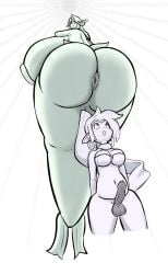 1futa anus ass balls breasts erection female futanari giga_mermaid huge_ass looking_up looking_up_at_partner mermaid mermaid_girl perspective shantae shantae:_half-genie_hero shantae_(character) size_difference sultryscribz tagme worm's-eye_view