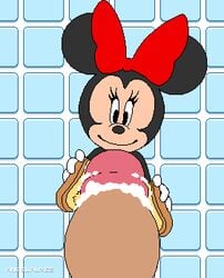 1boy 1girls 2019 4_fingers aliasing angelauxes animated anthro big_penis bow_tie brush cleaning disney duo eyelashes female female_focus flat_chest flat_chested furry glans human hyper hyper_penis interspecies larger_male looking_at_penis low_res lowres male male_pov mammal minnie_mouse mouse penis pov rodent scrubbing size_difference small_breasts smaller_female smile solo_focus stimulation straight text thick_penis tile_wall washing_penis watermark