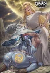 1boy 1girls after_rape ai_generated anus ass bad_end balls big_balls big_butt big_penis big_testicles branding_mark clothing_aside cucked_by_femboy cuckold cuckold_pov cum cum_in_ass cum_in_mouth cum_in_pussy cum_on_ass defeated dialogue dominant_femboy dominant_male elden_ring english english_text female femboy femboy_on_female femsub fromsoftware huge_ass huge_breasts huge_cock huge_testicles incest kneeling looking_at_viewer male male/female maledom miquella netorare nipples nokani ntr on_knees open_mouth otoko_no_ko penis penis_over_eyes pussy ranni_the_witch self_upload standing straight submissive_female talking talking_to_viewer taunting testicles text viewer_pov