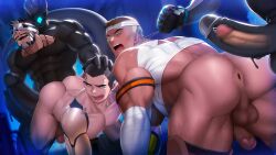 4boys abs absol_(dkqthf) all_fours another_eidos_of_dragon_vein_r anus armband ass ass_bigger_than_head ass_cleavage ass_hair back_muscles balls bandage bandaged_arm bandaged_chest bandaged_head bara beard beefy biceps big_anus big_ass big_penis black_hair brown_hair bubble_ass bubble_butt buzz_cut censored censored_balls censored_penis collarbone completely_nude crying crying_with_eyes_open cyborg dat_ass dkqthf doggy_style drooling duo_focus erection foursome from_behind from_behind_position gay group hi_res huge_ass huge_cock hunk imminent_anal imminent_penetration imminent_rape imminent_sex leg_hair looking_back male male/male male_only manly maou_abusorun mature_male mechanical_arm mechanical_penis mosaic_censoring muscles muscular muscular_arms muscular_ass muscular_back muscular_legs muscular_male muscular_thighs narrowed_eyes nosebleed nude pecs penis plump_ass pointless_censoring possession quadriceps red_glans retracted_foreskin saliva saliva_trail see-through short_hair struggling tears thick thick_ass thick_legs thick_penis thick_thighs tough_guy uncircumcised uncut veiny_penis visor yaoi