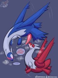 3:4 animal_genitalia animal_penis big_penis blush bodily_fluids brother brother_and_sister delphoxiscool dialogue duo emanata english_description english_text eon_duo feral feral_on_feral generation_3_pokemon genital_fluids genital_slit genitals glistening glistening_genitalia glistening_penis gynomorph hi_res incest intersex latias latios leaking_precum legendary_duo legendary_pokemon levitation male male/ambiguous messy moan musk musk_cloud nintendo nose_to_penis open_mouth penis pokemon pokemon_(species) precum precum_on_own_penis precum_on_penis precum_squirt red_eyes shush sibling signature sister sweat tapering_penis text throbbing throbbing_penis tremble_spikes yellow_eyes zunderdrache