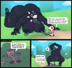 1boy 1girls 2026 4_fingers all_fours ankle_cuffs anus areola arm_support arms_bent artist_name asking asking_another ass balls_outline bent_leg bent_legs big_areola big_breasts big_bulge big_butt big_collar big_eyes big_iris big_mouth_(anatomy) big_nipples big_penis biped black_areola black_body black_breasts black_clothing black_collar black_eyebrows black_eyes black_footwear black_nipples black_shoes black_skin black_text blue_anus blue_clothing blue_pawpads blue_sky blue_tongue blue_topwear blue_vest blue_vulva bluesky_(social_media) bluesky_logo bondage bottomwear box breasts bulge butt_scar chain_chomp chained_collar chains closed_eyes clothed clothed/nude clothed_human clothed_male clothing cloud collar comic container crouching cuff_(restraint) dark_areola dark_body dark_nipples dark_skin day detailed_background detailed_bulge dialogue digital_drawing_(artwork) digital_media_(artwork) duo empty_eyes english_text erection extreme_size_difference eyebrows facial_scar female female_humanoid female_on_human fingers footwear foreskin fully_clothed fully_clothed_human fully_clothed_male genital_outline genitals gigi_(thecoatl034) glans grass grey_scar grin half-erect hands_together head_turned heart_symbol hi_res high-angle_view holding_chain holding_object huge_areola huge_breasts huge_butt huge_nipples humanoid humanoid_female humanoid_hands humanoid_male imminent_death_by_snu_snu imminent_sex imminent_vaginal iris larger_female larger_humanoid light_body light_skin logo looking_at_another looking_at_partner looking_back looking_back_at_another looking_back_at_partner looking_down looking_down_at_another looking_down_at_partner looking_forward lying lying_on_ground male male/female male_human male_on_humanoid mammal mario_(series) mostly_nude mostly_nude_human mostly_nude_male mouth_closed navel newgrounds newgrounds_logo nintendo nipple_chain nipples no_pupils not_furry nude nude_female nude_humanoid on_back on_ground open_clothing open_mouth open_topwear open_vest outside pants partially_retracted_foreskin pawpads penis petplay pink_glans pink_heart pink_tongue plant plantigrade plantigrade_pawpads plump_labia puffy_areola puffy_nipples question red_toad reddit reddit_logo restraints roleplay round_eyes sagging_breasts scar seguidordpriapo shadow sharp_teeth shirtless shirtless_human shirtless_male shoes short simple_eyes size_difference sky smaller_human smaller_male smile speech_bubble spiked_collar spikes talking_to_another talking_to_partner talking_to_self teeth text text_box thick_thighs three-quarter_view throbbing throbbing_penis time_skip toad_(character) toad_(mario) tongue tongue_out topwear tremble_spikes vein veiny_penis vest vulva walking website_logo white_bottomwear white_clothing white_clouds white_pants white_sclera white_speech_bubble white_text wide_hipped_female wide_hipped_humanoid wide_hips wrist_cuffs x_scar yes-no_question