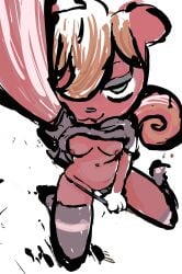 animal_crossing anthro anthro_female anthro_only areola areolae arm_up belly belly_button boobs_out breasts breasts_out breasts_out_of_clothes breasts_outside caroline_(animal_crossing) feet female female_anthro female_focus female_only furry furry_breasts furry_ears furry_female furry_only kneeling kneeling_female kneeling_on_ground kneeling_position legs legs_apart legs_spread looking_at_viewer looking_back_at_viewer looking_from_above nintendo nipples nipples_exposed nipples_outside panties panty_pull paws photo pink_fur pleasurecheri selfie shirt shirt_lift shirt_up showing_breasts smiling smiling_at_viewer spreading_legs squirrel squirrel_ears squirrel_girl squirrel_tail striped_panties taking_picture taking_selfie teasing teasing_viewer thigh_highs thighhighs thighs underwear viewed_from_above