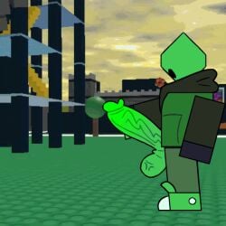 1boy animated background balls big_cock big_dick big_penis blocky_body blushing bursting_clothes cock crossroads_(roblox) dick digital_media_(artwork) ferman ferman_(robloxian) gif green_body green_skin hard_cock huffing loop looping_animation male male_only oc penis penis_out roblox robloxian sneakers stroking stroking_cock stroking_penis sweater veiny_penis
