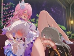 2girls 2girls1futa balls balls_deep big_penis blowjob blue_eyes blush caption cock cyrene_(honkai:_star_rail) deepthroat drinking_urine feet fellatio female foot_on_back futa/female futa_on_female futa_penetrating futadom futanari gigabaka grabbing grabbing_another's_breast grabbing_breasts grey_hair hair_intakes heavy_blush honkai:_star_rail honkai_(series) hoyoverse huge_cock huge_testicles intersex long_hair march_7th_(honkai:_star_rail) medium_breasts mihoyo multicolored_hair nail_polish ntr open_clothes parted_bangs pee_in_mouth peeing penis pink_hair piss_drinking piss_in_mouth piss_in_throat prostitution purple_eyes silver_hair soles standing stelle_(honkai:_star_rail) testicles text throat_bulge throat_fuck tight_clothing tights trailblazer_(honkai:_star_rail) uncensored urinating_futa urine urine_in_mouth urine_in_nose white_hair yellow_eyes