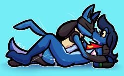 2026 anthro anthro_on_anthro anthro_penetrated anthro_penetrating anthro_penetrating_anthro big_penis black_body black_fur black_inner_ear blue_body blue_fur blue_hair blue_penis blue_scales bodily_fluids canid canine chest_spike closed_eyes clothing cum cum_from_ass cum_in_ass cum_inside cum_on_leg cum_splatter cum_string duo erection eyewear fingerless_gloves from_front_position fur generation_4_pokemon genital_fluids genitals glasses gloves green_clothing green_gloves green_handwear grey_eyewear grey_glasses hair hand_holding hand_spike handwear hug interspecies kerchief kissing lizard lucario lying male male/male male_penetrated male_penetrating male_penetrating_male mammal missionary_position mostly_nude motion_lines nintendo on_back penetration penis pokemon pokemon_(species) purple_eyes red_kerchief reptile scales scalie sex spikes spikes_(anatomy) tan_body tan_fur thrusting ulti_(ultilix) ultilix vein veiny_penis yellow_kerchief