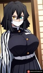 1girls ai_generated big_breasts black_hair breasts demon_slayer fake_art female heart heart_box iguro_obanai kimetsu_no_yaiba obanai_iguro patreon patreon_artist patreon_link patreon_username rule_63 sexy sexy_body sexy_female sexy_pose